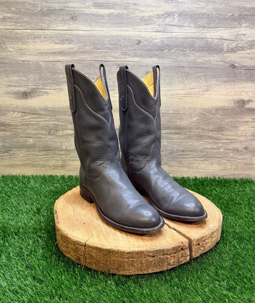 Tony Lama Women - Size 5.5B - Gray George Strait Roper Boots 9507